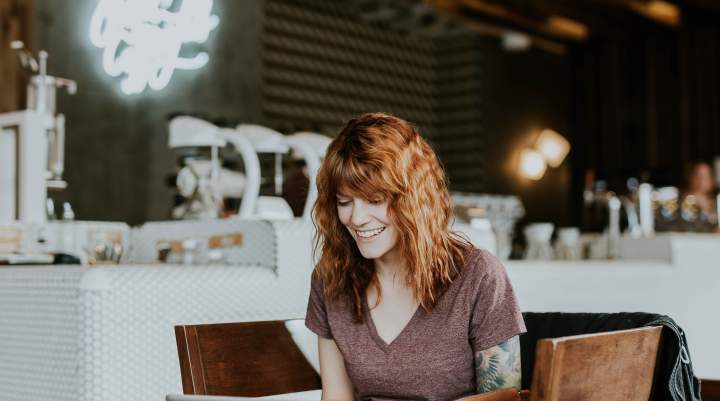 woman on laptop