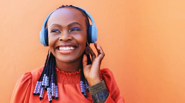 Woman with Headphones