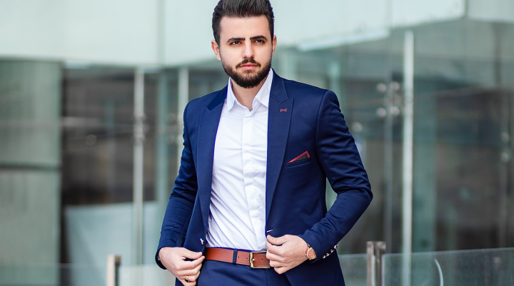 Man wearing suit