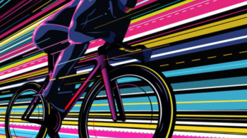 abstract image of cycling